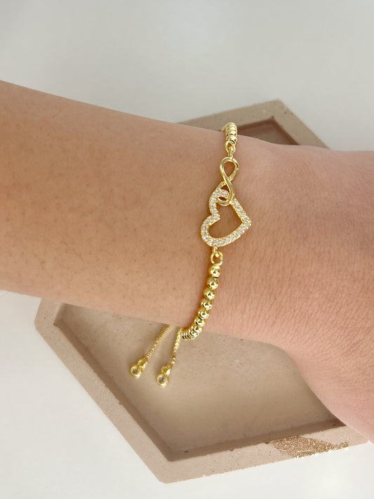 Pulsera Corazón Infinito
