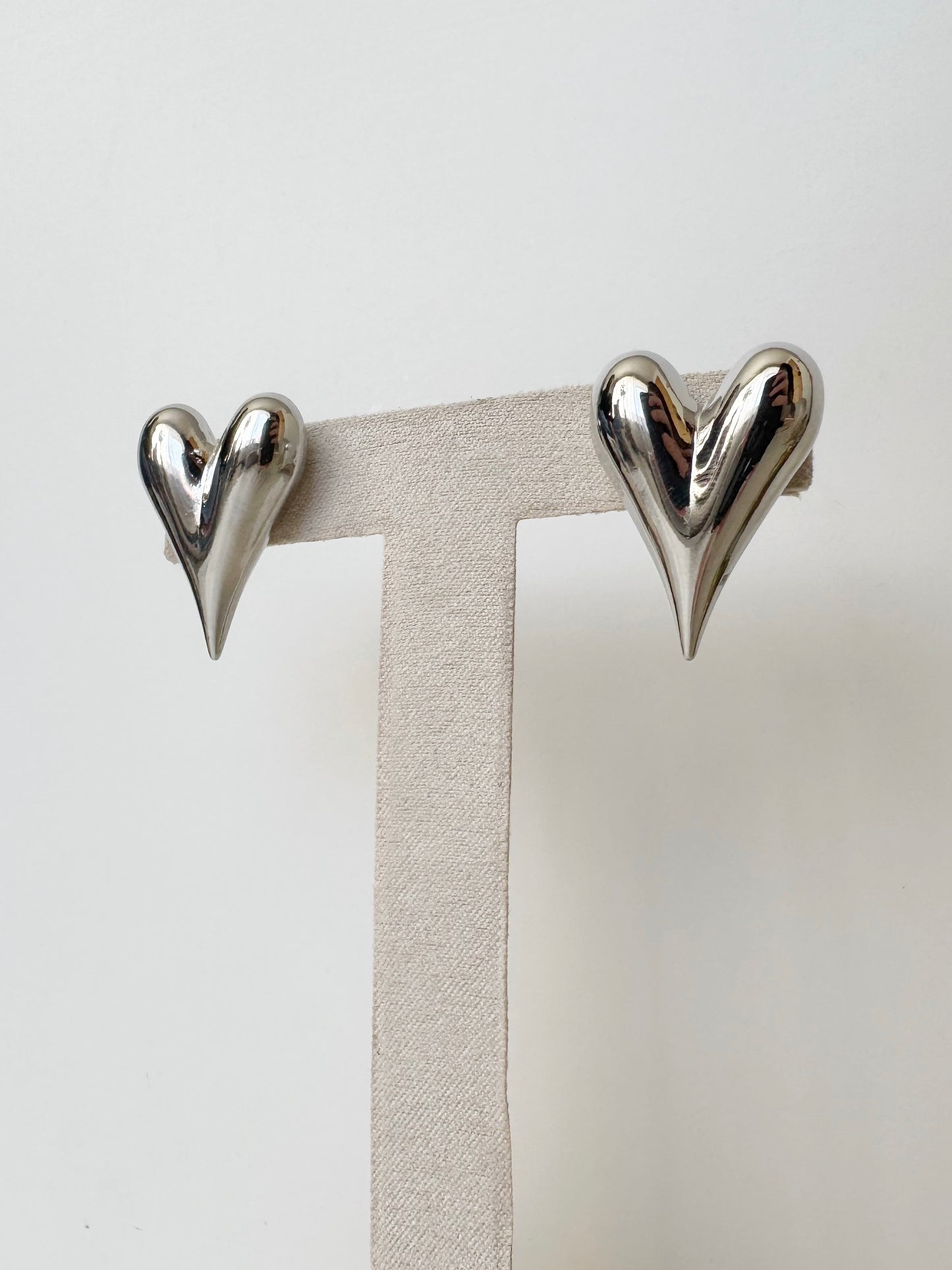 Aros Corazón Silver
